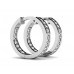 2.50 Ct Ladies RoundCut Diamond Hoop Huggie Earrings 2.50 Ct Ladies RoundCut Diamond Hoop Huggie Earrings